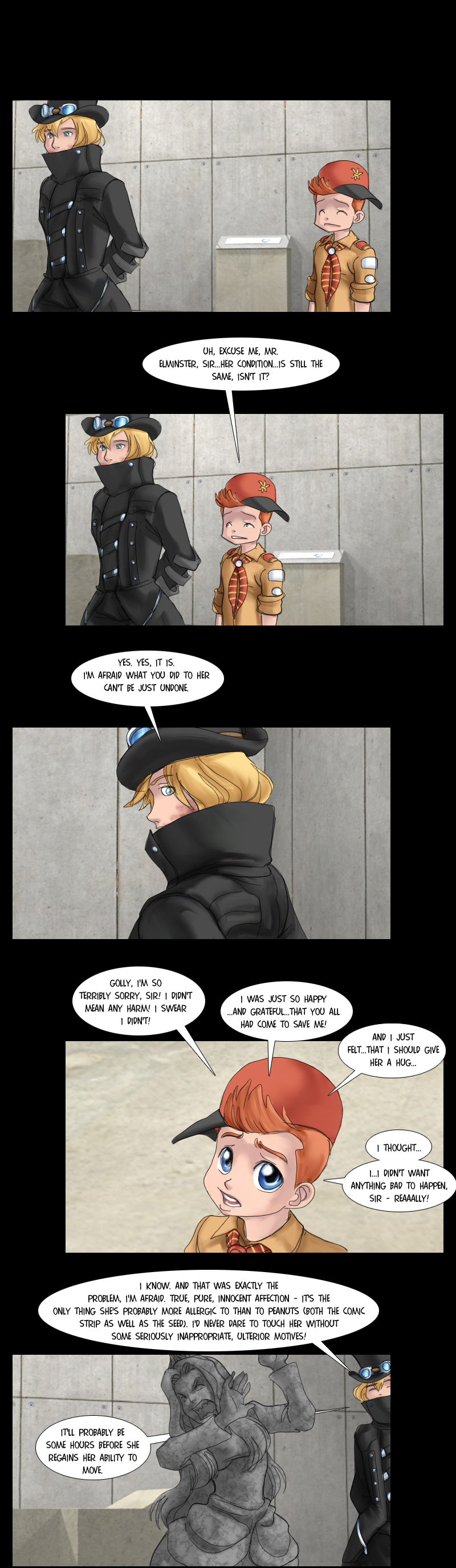 Good touch, bad touch. – Chap. 6, Post-Act 1 Intermission – The B-Movie  Comic